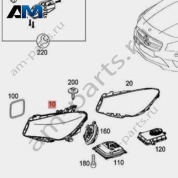Фара левая A1178203961 Mercedes CLA C117