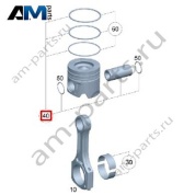 Шатун на Mercedes W222 S400d (OM656) A6420300700