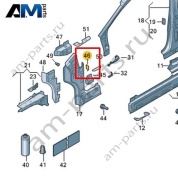 Усилитель стойки А Volkswagen id4/id5 2021-2024 11A809065