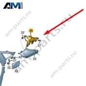 Кронштейн облицовки Audi Q8 e-tron 2024-2024/Audi e-tron 2019-2023 4K4867729