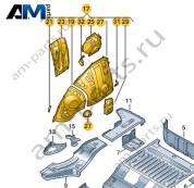 Внутренняя часть колесной арки Volkswagen id3 2020-2024 1EA809852