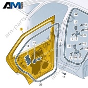 Задняя правая дверь Volkswagen id4/id5 2021-2024 11A833056