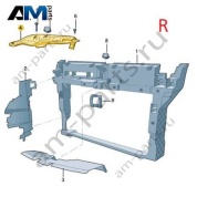 Распорка передней панели справа Volkswagen Тигуан 57G805932