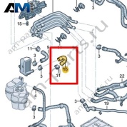Шланг системы охлаждения Volkswagen id3 2020-2024 1EA121057J
