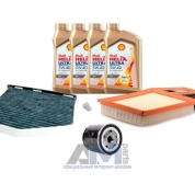 Комплект фильтров для ТО-1/3 Polo V 1.4 с маслом Shell 5W40