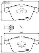 Передние тормозные колодки BREMBO P85084 для Audi A4 (B7) 2005-2009