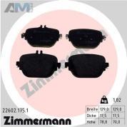 Задние тормозные колодки (22602.175.1) Zimmermann на Mercedes E-Class W213 E200D/E200