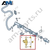Топливная форсунка VAG 04C906031G