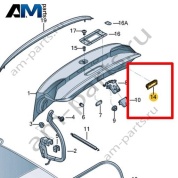 Кнопка электрического привода замка багажного отсека Volkswagen Jetta VII 2020-2024 17A827566