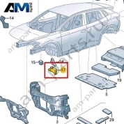 Шумоизоляция крыла Volkswagen id4/id5 2021-2024 11A864239