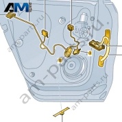 Жгут проводов двери Volkswagen T-Roc Cross 2019-2024 2GM971693