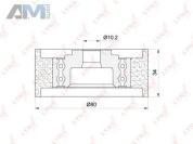 Ролик направляющий ГРМ LYNX для Tiguan (2012-2016) 2.0 TDI (110/140/170 л.с.) CFFD, CLJA, CBAB, CFFB, CBBB, CFGB, PB-3113