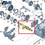 Первичный вал VAG 0D0311103A