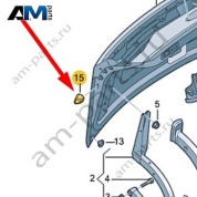 Упор Audi A8 (D5) 2018-2024 4N0827377