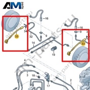 Тормозной шланг Volkswagen AMAROK 2017-2022 2H6611776