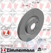 Передние тормозные диски ZIMMERMANN (150.2930.20) для BMW X1 F48 20d/20dX
