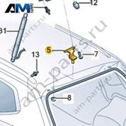 Петля крышки багажника VAG 5TD827301 Volkswagen 2021-2026