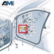 Петля двери VAG 14A831401