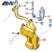 Бачок стеклоомывателя VAG 5QD955453A Skoda 2019-2026