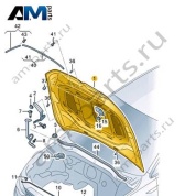 Капот 5HG823031 на Volkswagen Golf 8 2019-2026