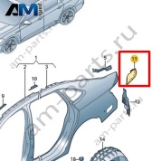 Замыкающая панель Volkswagen Jetta VII 2020-2024 17A813538