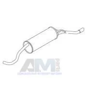 Глушитель для Volkswagen Polo sedan 6RU253609AJ