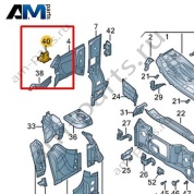 Деформируемый кронштейн Volkswagen id-Buzz 2023-2024 1T3821430