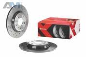 Задние перфорированные тормозные диски BREMBO 08.A759.1X на Audi A5 (8T) 2007-2016