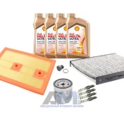 Комплект фильтров для ТО-2/4 Golf VII 1.2/1.4 TSI с маслом Shell 0W30