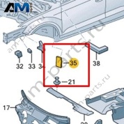 Шумоизоляция Volkswagen T-Roc 2018-2024 2GA863833