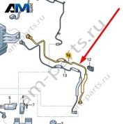 Вентиляционный патрубок Audi A8 (D4) 2014-2017 4H0131987C
