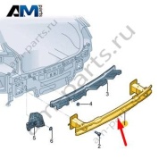 Усилитель заднего бампера Volkswagen Тигуан 57G807305