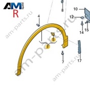 Расширитель передней правой колесной арки VAG 3CC853718DGRU на Volkswagen 2021-2026