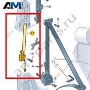 Преднатяжитель ремня безопасности Volkswagen id-Buzz 2023-2024 1T3857619B