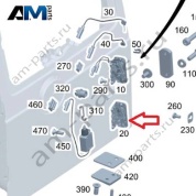 Замок задней двери снизу Mercedes G-class W465 A4637401801
