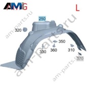 Передний левый подкрылок AMG Mercedes G-class W465 A4658809101