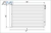 Радиатор кондиционера (VALEO) 814410 для BMW 5 серия (F10) 2011-2013 530d