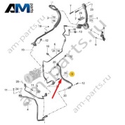 Напорный трубопровод кондиционера Porsche Macan S (CTMA) 95B260701E