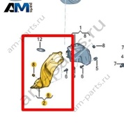 Спойлер колеса Volkswagen Taos 2021-2023 2GL854816