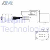 Лямбда-зонд перед катализатором (ES1101412B1) DELPHI для Volkswagen Passat B5 (1997-2005)
