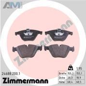 Передние тормозные колодки (24688.200.1) ZIMMERMANN для BMW 5 серии (F10) 525d/528i