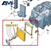 Испаритель с расширительным клапаном Volkswagen id3 2020-2024 1EA816103D