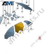 Стекло заднее правое 8YG845206 для Audi A3 (8Y) 2020-2026