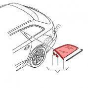 Стекло заднее боковое левое Audi A4 (B8) 8K9845299LNVB