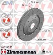 Передние тормозные диски ZIMMERMANN 100.3365.70 для Audi R8 (4S) 2015-2018