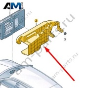 Кронштейн блока управления бортовой сети Audi Q8 e-tron 2024-2024/Audi e-tron 2019-2023 4KL907333