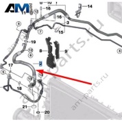 Трубка кондиционера на компрессор BMW X1 F48LCI 2019-2023 20d (B47D) 64536834659