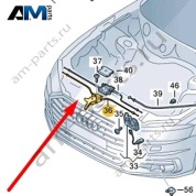 Трос капота Audi A8 (D5) 2018-2024 4N0823529B