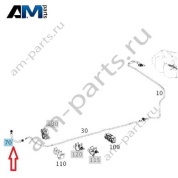 Топливный шланг к двигателю на Mercedes AMG S63 (M177) A2134704300