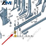 Перегородка Audi Q7 (4M) 2016-2024 4M0810848D